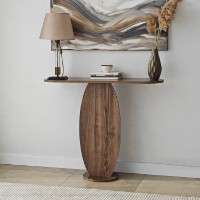 Masă consolă Hanah Home Ellittica Walnut imaginea #4 — magazin online Desire.md