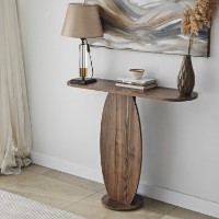 Masă consolă Hanah Home Ellittica Walnut imaginea #6 — magazin online Desire.md