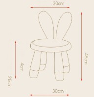 Măsuță pentru copii cu scaune 4Play AT116 Bunny White/Blue imaginea #2 — magazin online Desire.md