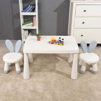 Măsuță pentru copii cu scaune 4Play AT116 Bunny White/Blue imaginea #3 — magazin online Desire.md