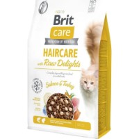 Hrană uscată pentru pisici Brit Care Cat Haircare with Raw Delights 2kg
