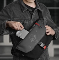 Geantă WiWU Warriors Message Bag X Black imaginea #2 — magazin online Desire.md