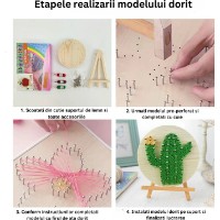 Pictură cu fir New World Pink Paw 11x11cm (DHAA28300) imaginea #4 — magazin online Desire.md