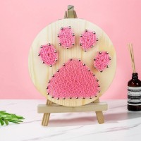Pictură cu fir New World Pink Paw 11x11cm (DHAA28300) imaginea #2 — magazin online Desire.md