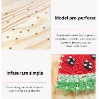 Pictură cu fir New World Pink Paw 11x11cm (DHAA28300) imaginea #3 — magazin online Desire.md