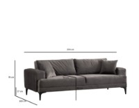 Диван Atelier Del Sofa Astana Anthracite фото №8 — интернет-магазин Desire.md