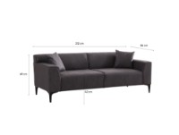Canapea Atelier Del Sofa New Petra 3 Anthracite imaginea #9 — magazin online Desire.md