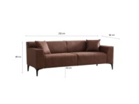 Canapea Atelier Del Sofa New Petra 3 Cognac imaginea #9 — magazin online Desire.md