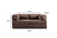 Canapea fără carcasă Atelier Del Sofa Via Con Brown imaginea #7 — magazin online Desire.md