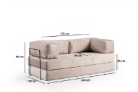 Бескаркасный диван Atelier Del Sofa Via Con Cream фото №7 — интернет-магазин Desire.md