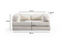 Бескаркасный диван Atelier Del Sofa Via Con White фото №8 — интернет-магазин Desire.md