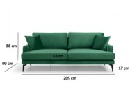 Canapea Atelier Del Sofa Papira 3 Seater imaginea #4 — magazin online Desire.md