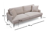 Диван Atelier Del Sofa Papira 3 Seater Beige фото №8 — интернет-магазин Desire.md