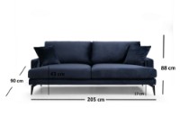 Canapea Atelier Del Sofa Papira 3 Seater Navy Blue imaginea #11 — magazin online Desire.md