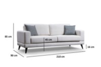 Диван Atelier Del Sofa Nordic 3 Seater Beige фото №9 — интернет-магазин Desire.md