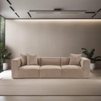 Canapea Atelier Del Sofa Sora 3 Cappuccino imaginea #2 — magazin online Desire.md