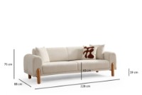 Canapea Atelier Del Sofa Lyke 3 Seater Cream imaginea #18 — magazin online Desire.md