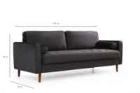 Canapea Atelier Del Sofa Rome Black imaginea #11 — magazin online Desire.md