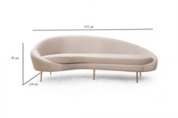 Диван Atelier Del Sofa Eses Left Beige фото №9 — интернет-магазин Desire.md