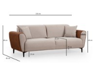 Canapea Atelier Del Sofa Aren Beige Cinnamon imaginea #13 — magazin online Desire.md