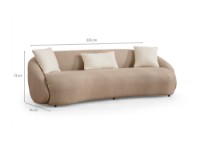Диван Atelier Del Sofa Napoli 3 Cappucino фото №6 — интернет-магазин Desire.md