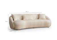 Диван Atelier Del Sofa Napoli 3 Cream фото №6 — интернет-магазин Desire.md