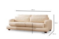Canapea Atelier Del Sofa River Beige imaginea #8 — magazin online Desire.md