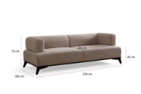 Диван Atelier Del Sofa Hera Cream Black фото №9 — интернет-магазин Desire.md