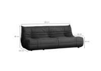 Диван Atelier Del Sofa Bocek Dark Grey фото №7 — интернет-магазин Desire.md