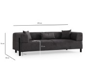 Диван Atelier Del Sofa Gio 3 Seater Anthracite фото №10 — интернет-магазин Desire.md