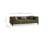 Диван Atelier Del Sofa Gio 3 Seater Green фото №6 — интернет-магазин Desire.md