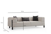 Диван Atelier Del Sofa Gio 3 Seater White фото №9 — интернет-магазин Desire.md