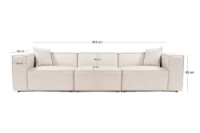 Canapea Atelier Del Sofa Lora 3 Seater Light Brown imaginea #13 — magazin online Desire.md