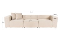 Canapea Atelier Del Sofa Lora 3 Seater Peach imaginea #5 — magazin online Desire.md