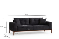 Canapea Atelier Del Sofa Sinor 3 Seater Anthracite imaginea #9 — magazin online Desire.md