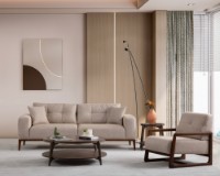 Canapea Atelier Del Sofa Sinor 3 Seater Beige imaginea #2 — magazin online Desire.md