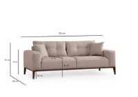 Canapea Atelier Del Sofa Sinor 3 Seater Beige imaginea #8 — magazin online Desire.md