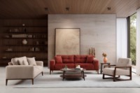 Диван Atelier Del Sofa Sinor 3 Seater Tile Red фото №3 — интернет-магазин Desire.md