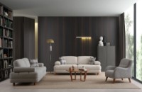 Диван Atelier Del Sofa Nice 3 Seater Cream Blue фото №4 — интернет-магазин Desire.md