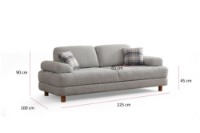 Диван Atelier Del Sofa Nice 3 Seater Cream Blue фото №9 — интернет-магазин Desire.md