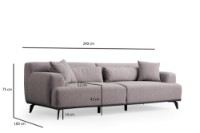 Canapea Atelier Del Sofa Jaguar 3 Brown Grey imaginea #9 — magazin online Desire.md
