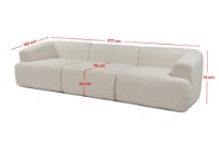 Canapea Atelier Del Sofa Sofia 3 White imaginea #16 — magazin online Desire.md