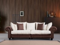 Canapea Atelier Del Sofa Fresno 3 Brown White