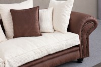 Canapea Atelier Del Sofa Fresno 3 Brown White imaginea #4 — magazin online Desire.md