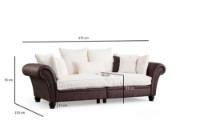 Canapea Atelier Del Sofa Lawrence Lounge Brown White imaginea #6 — magazin online Desire.md