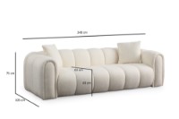 Canapea Atelier Del Sofa Puffy 3 White imaginea #7 — magazin online Desire.md