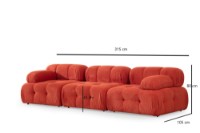Диван Atelier Del Sofa Doblo 3 Seater Red фото №8 — интернет-магазин Desire.md