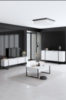 Тумба Hanah Home Luxe White Black фото №2 — интернет-магазин Desire.md