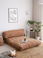 Canapea fără carcasă Atelier Del Sofa Fold Kadife 2 Camel