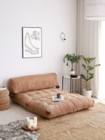 Бескаркасный диван Atelier Del Sofa Fold Kadife 2 Camel фото №2 — интернет-магазин Desire.md